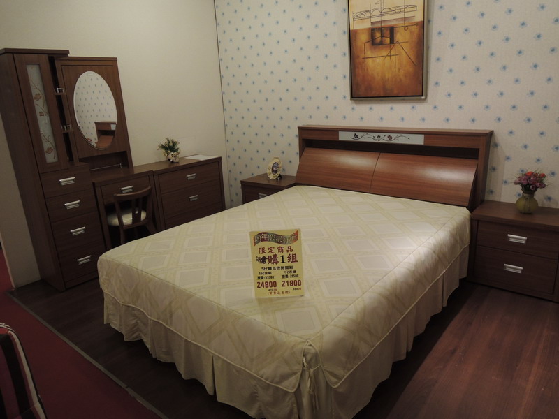 5尺柚木色房間組