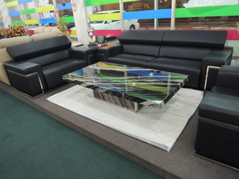 德式功能厚牛皮沙發