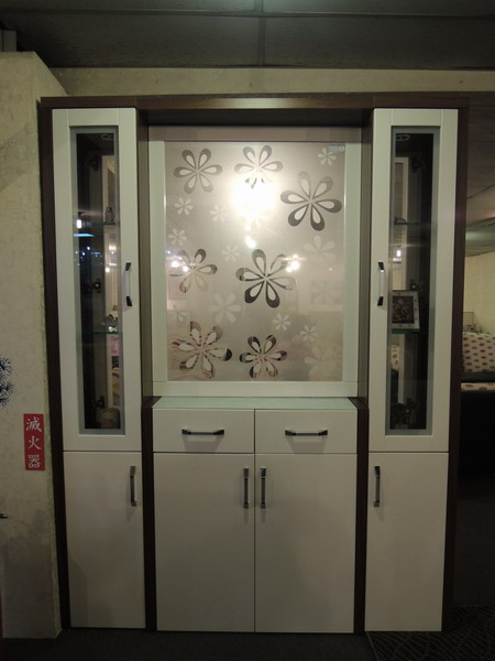 噴砂玻璃雙面櫃