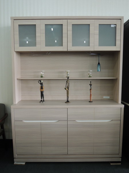 白橡木噴砂餐櫃