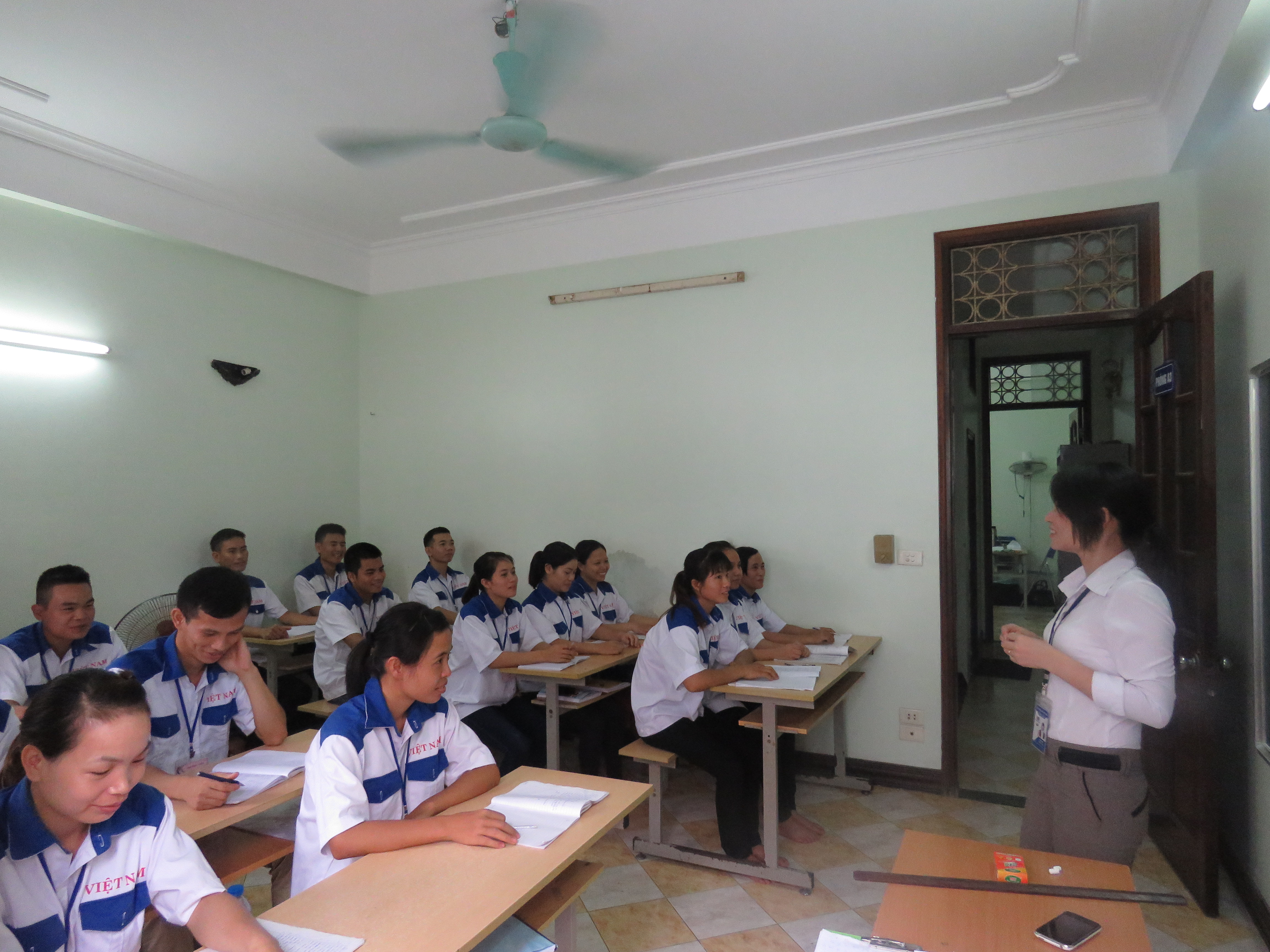 萬達集團外勞在越南上課情況