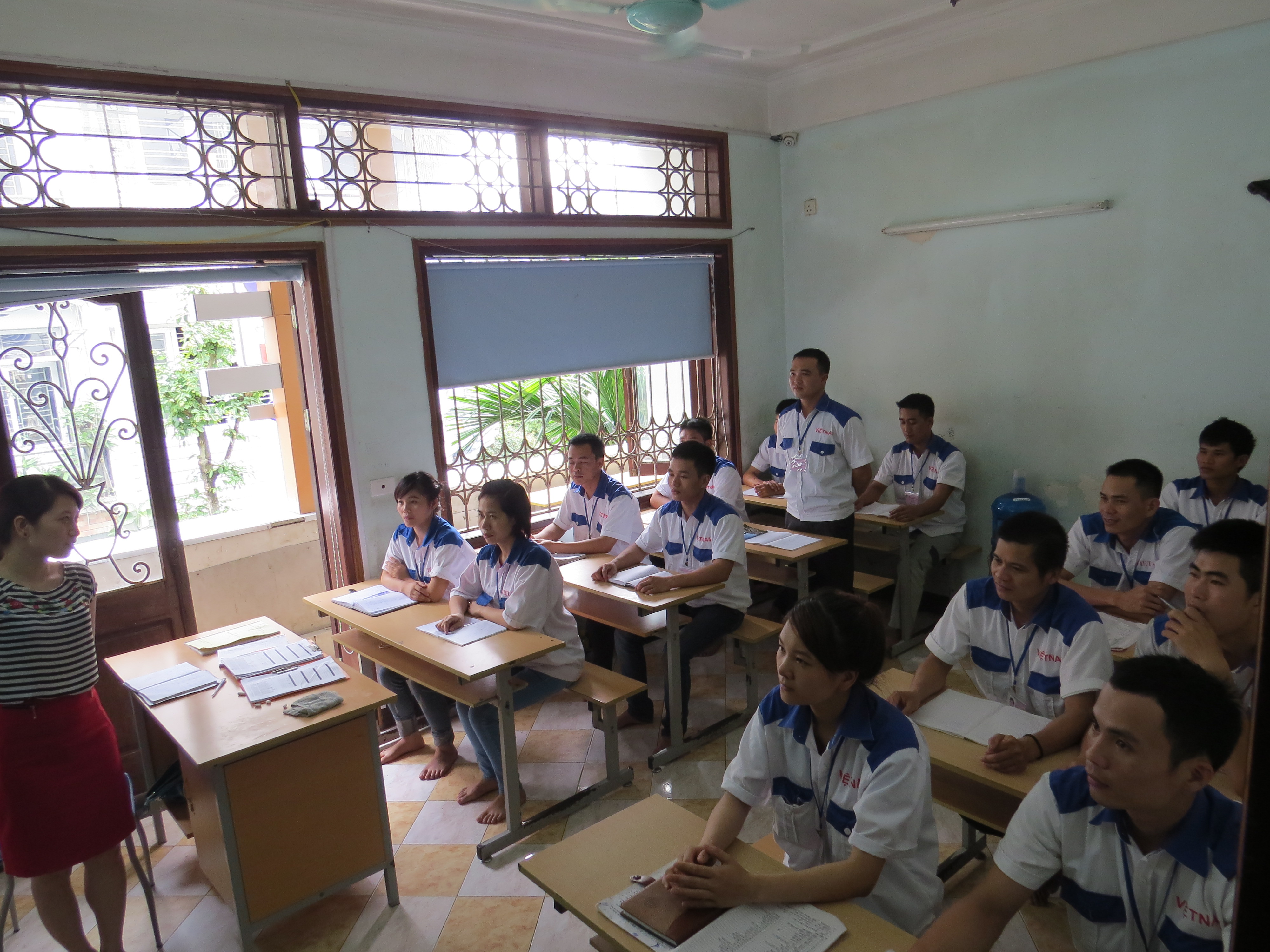 外勞越南中心上課情形