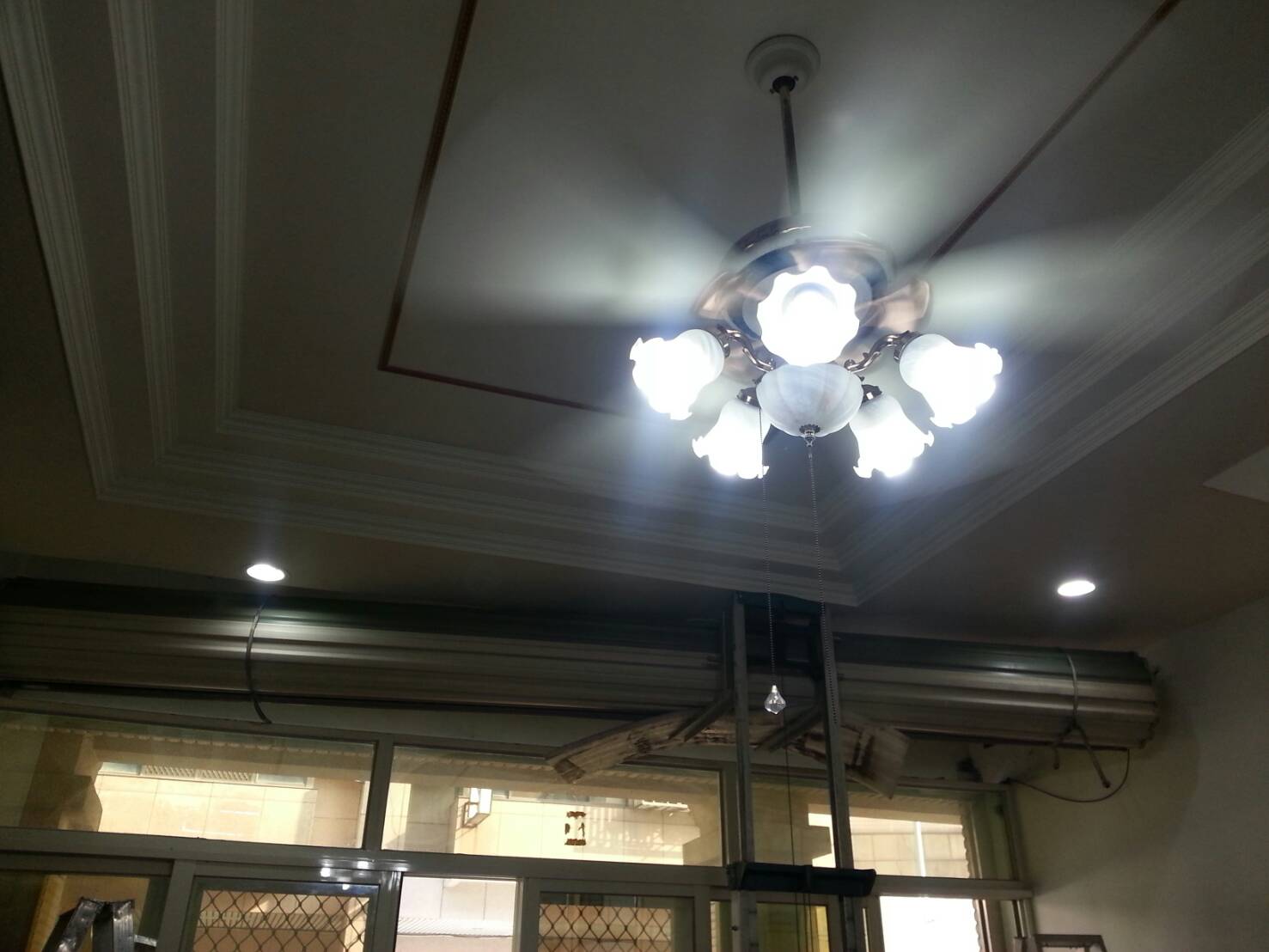 快速捲門馬達，換新