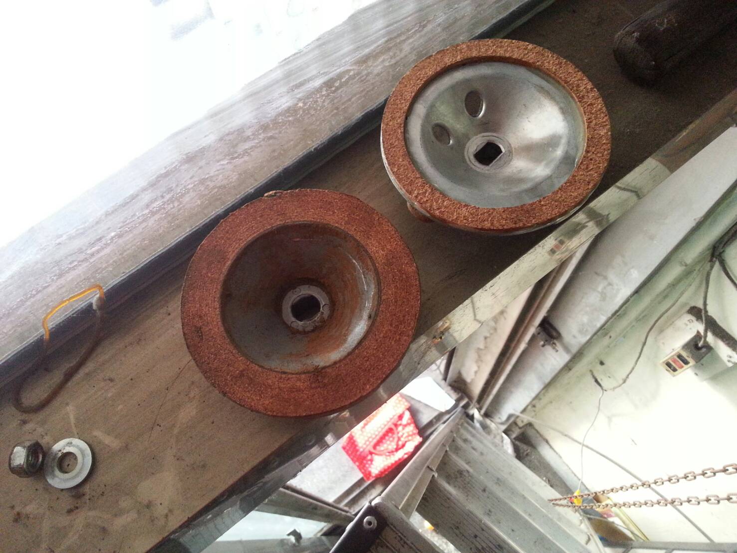 電動捲門，馬達煞車盤換新2