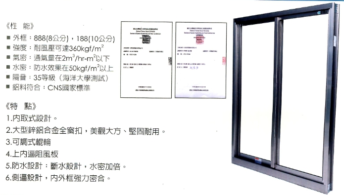 內拆式隔音氣密窗