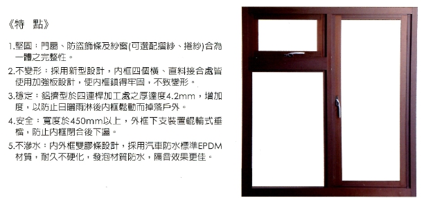 超靜音推開氣密窗