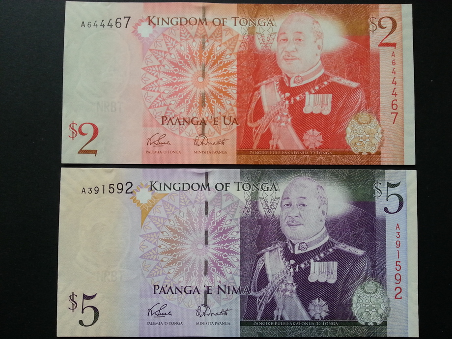 各國錢鈔-東加王國