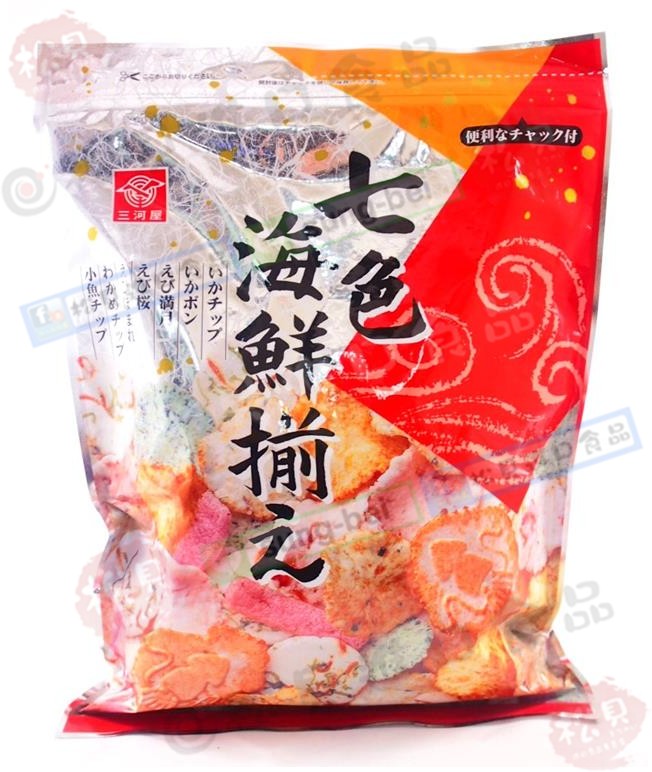 三河屋綜合海鮮仙貝145g【4902733142445】