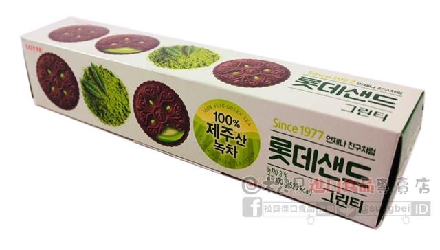 LOTTE抹茶夾心餅乾100g【8801062522385】
