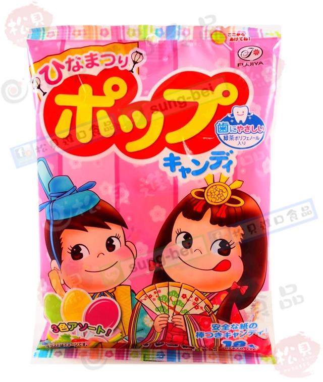 不二家POP棒棒糖18本(賞花祭)105g【4902555125770】