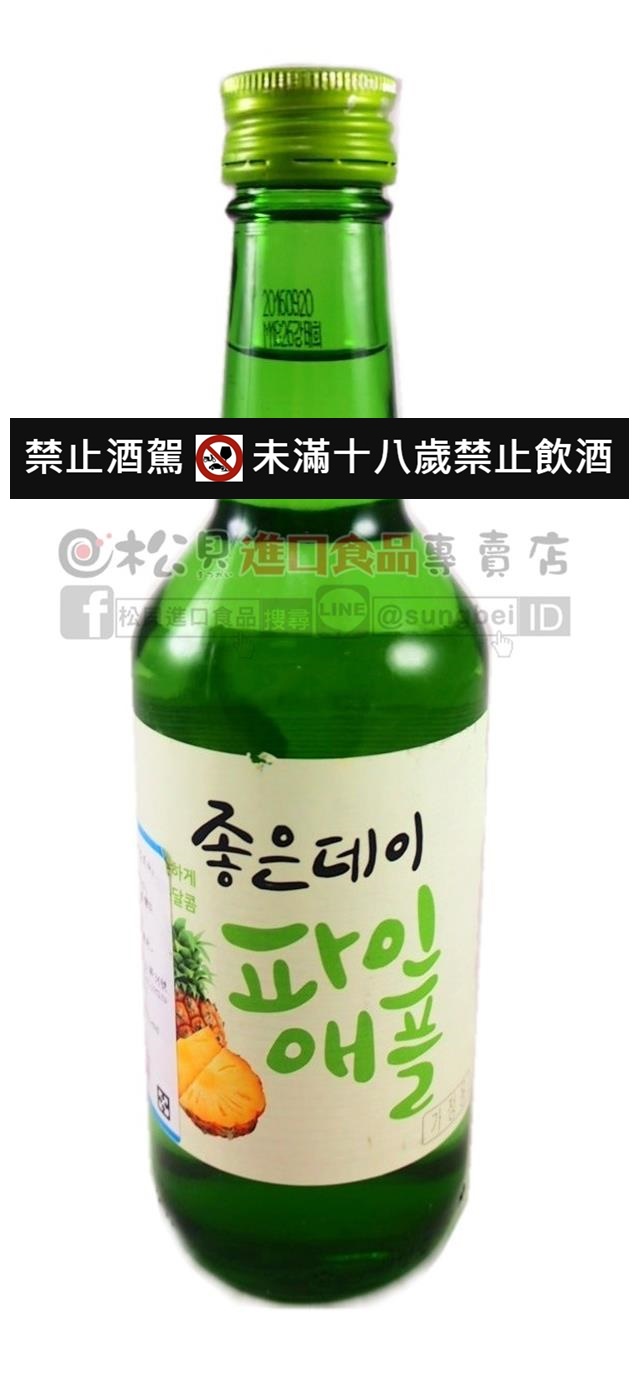 韓國GOOGDAY鳳梨燒酒360ml【8801100128937】