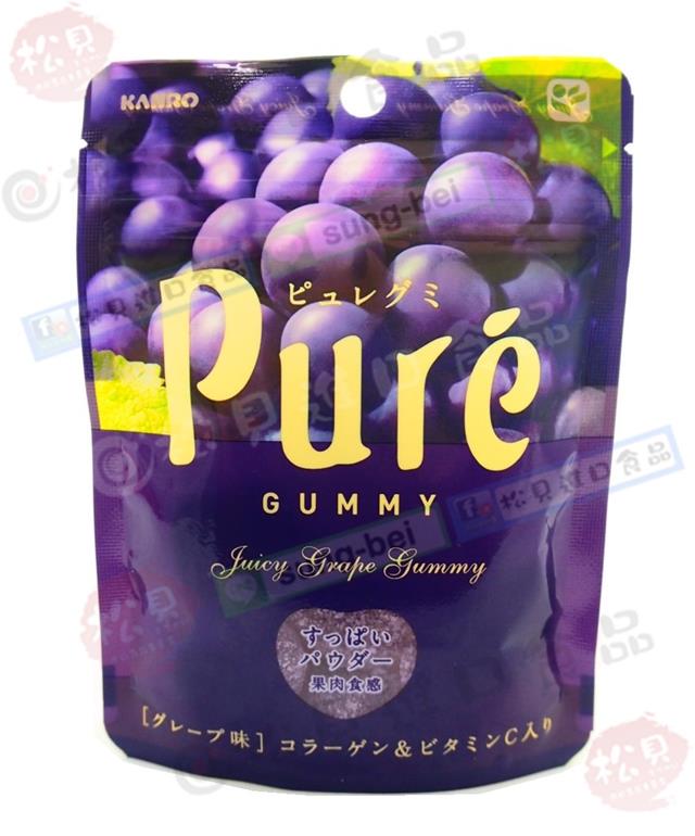 甘樂Pure巨峰葡萄軟糖45g【4901351077771】