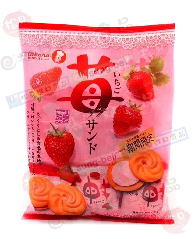 寶製草莓夾心餅185g【4902088060098】