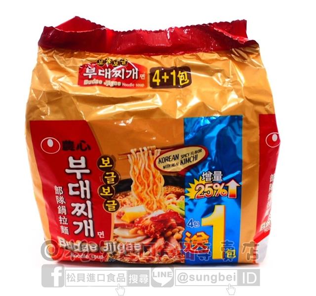 農心部隊鍋拉麵4+1入635g【031146037797】