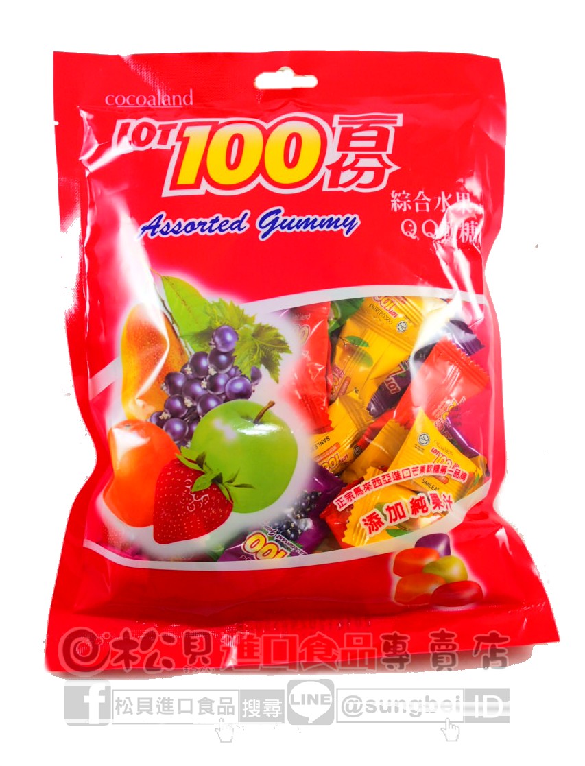 一百份綜合水果味QQ軟糖350g【4934567924355】