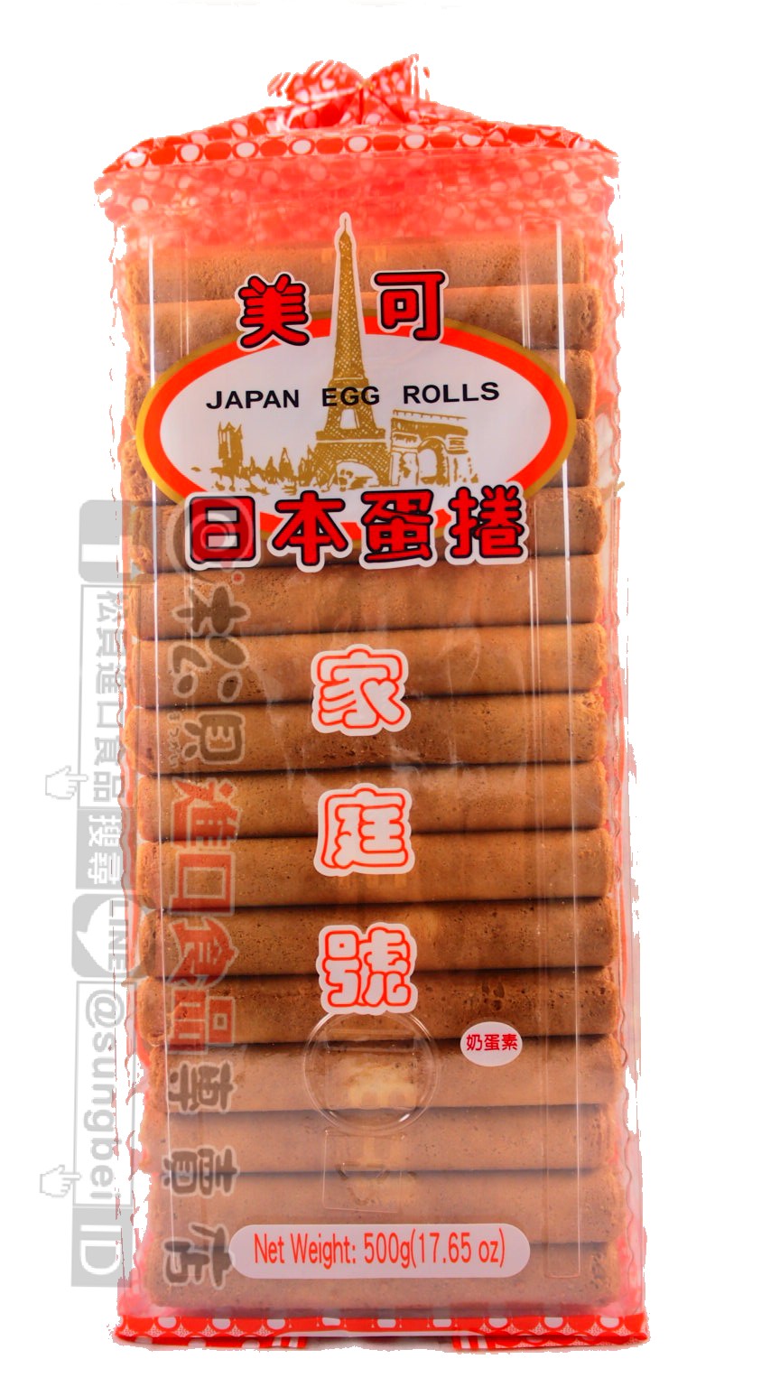 美可日本蛋卷(家庭號)500g【4712397000124】