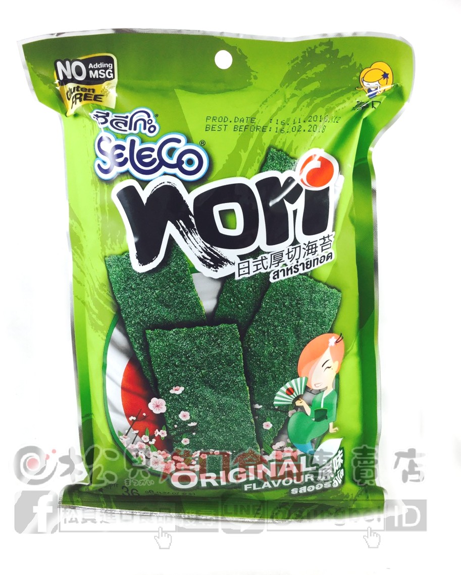 喜樂日式厚切海苔(原味)36g【8852116800645】