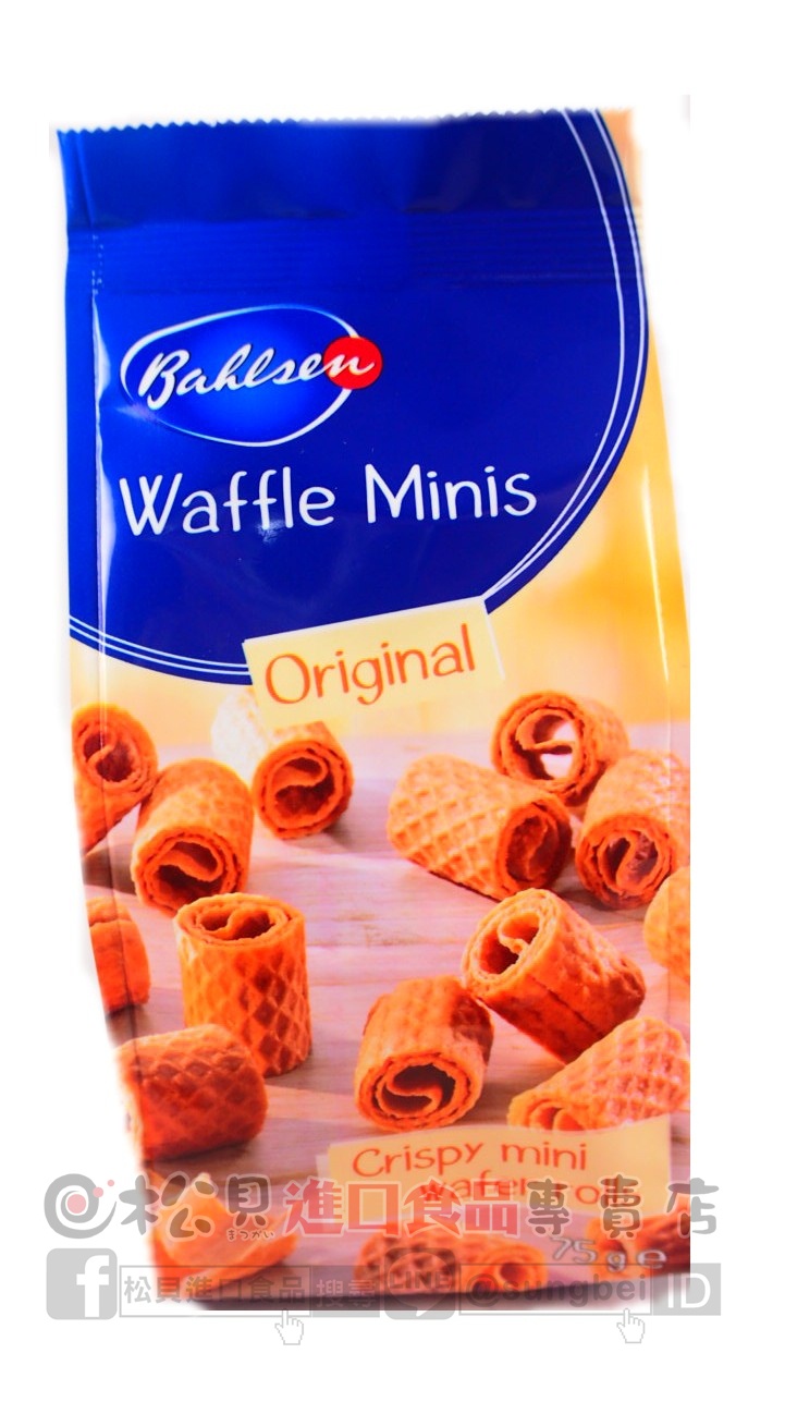 百樂順迷你威化卷(原味)75g【4017100212819】