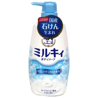 牛乳石鹼牛奶潤膚沐浴乳(溫和香皂)550mL【4901525006286】