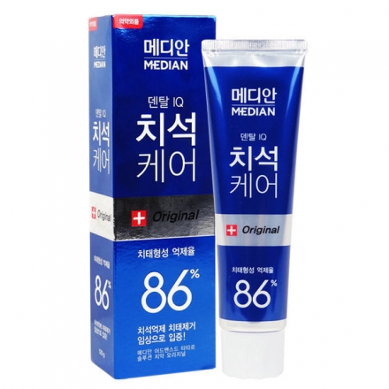 韓國Median86%強效淨白去垢牙膏-預防牙結石(檸檬)120g【8801042741904】