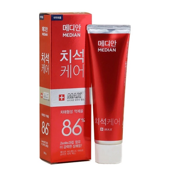 韓國Median86%強效淨白去垢牙膏-深層清潔(綠茶)120g【8801042707672】