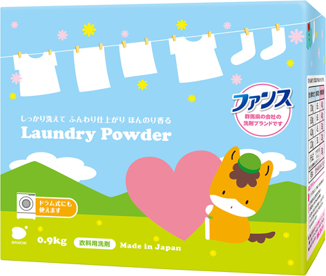 第一石鹼小群馬花香洗衣粉(柔軟精添加)900g【4902050038568】