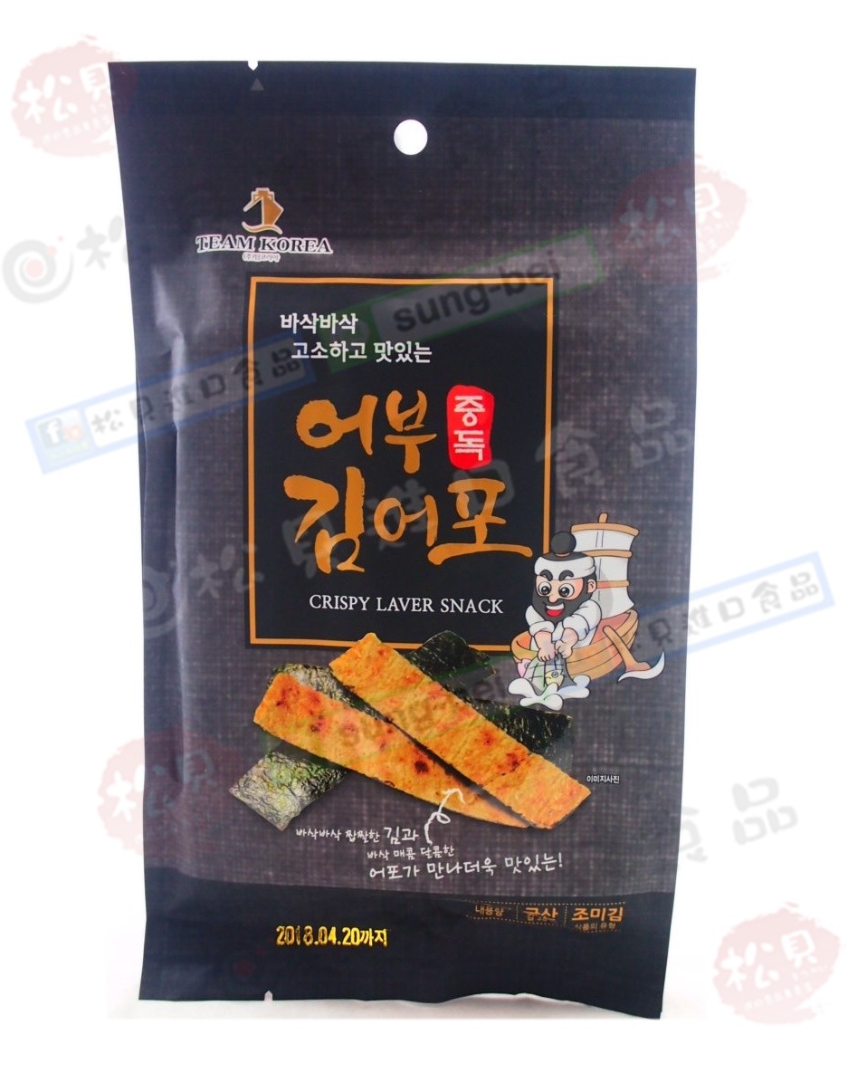 韓國海苔香脆魚片(辣味)30g【8809474130211】