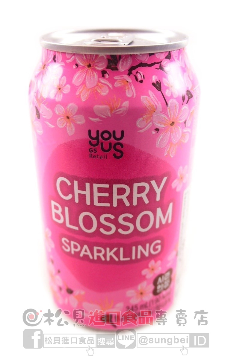韓國櫻花氣泡飲料345ml【8809329050329】