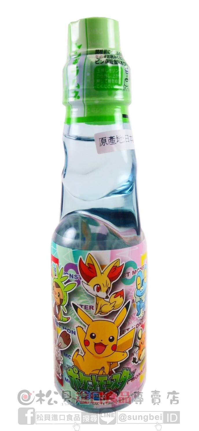 皮卡丘彈珠汽水200ml【4904871000090】