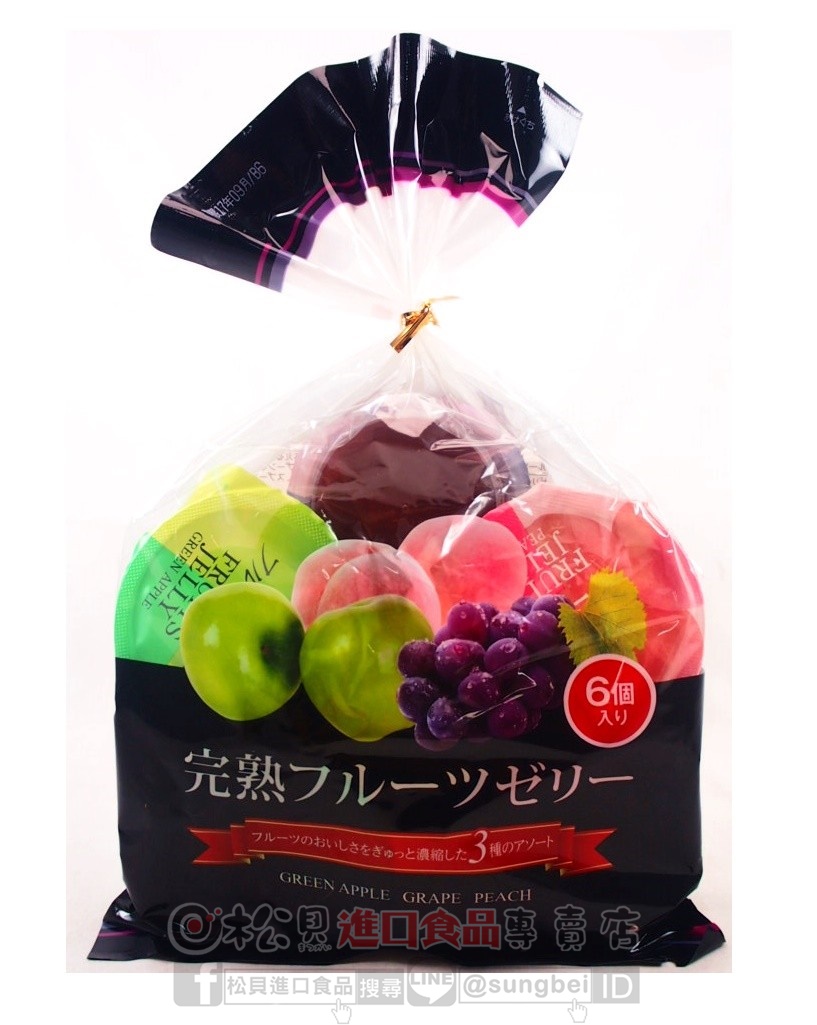 立夢100%完熟果汁果凍6入390g【4903316640440】