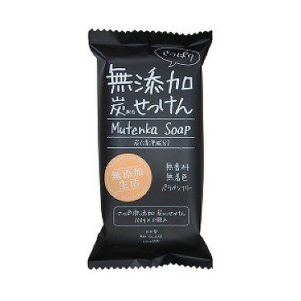 MAX無添加炭沐浴香皂100gx3【4902895039812】