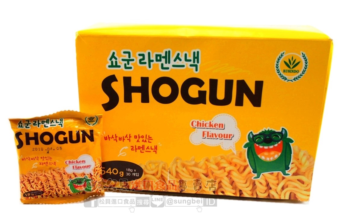 韓國SHOGUN怪獸脆雞汁點心麵30包入600g【8997024180370】