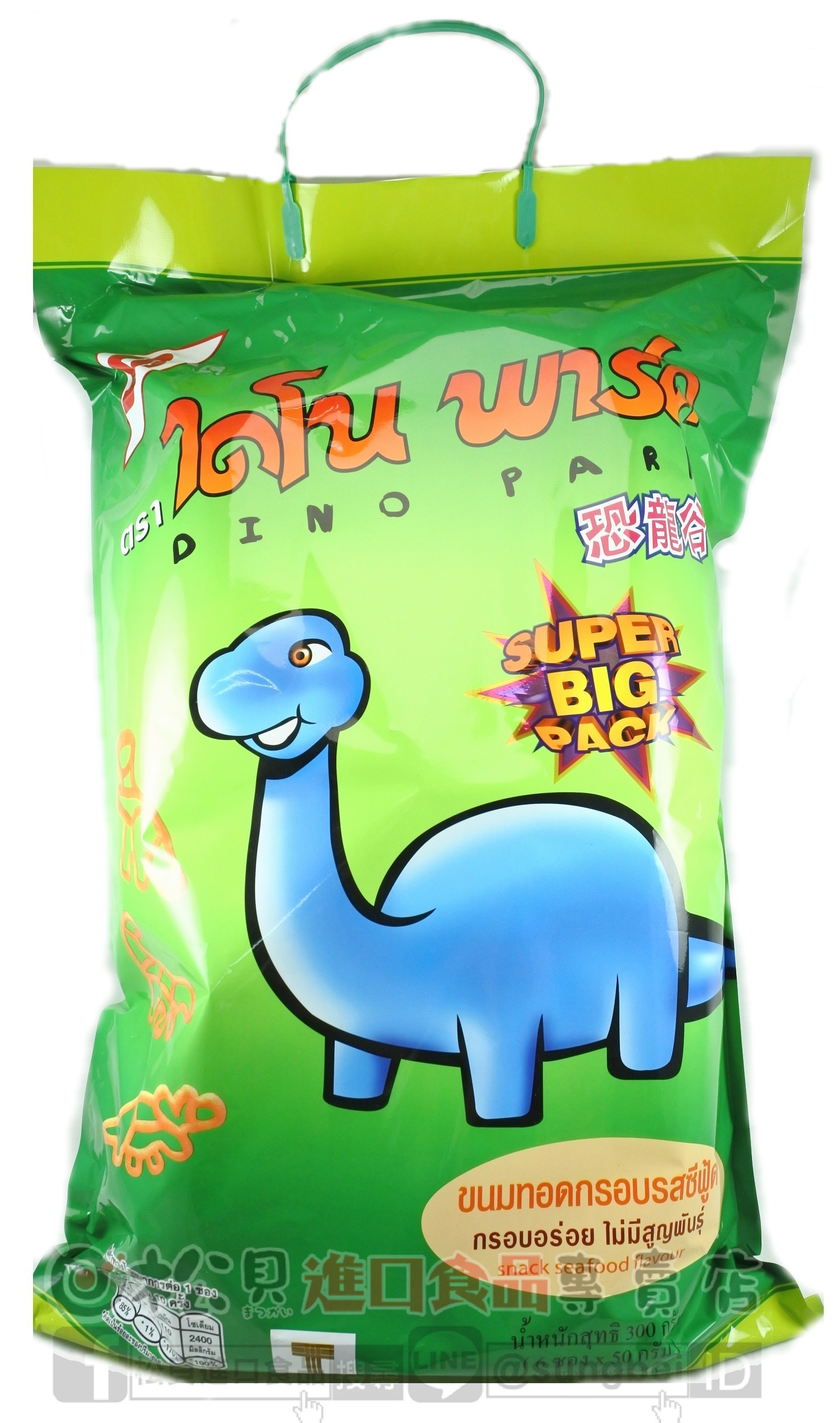 泰國恐龍造型餅6包300g【8850820204636】