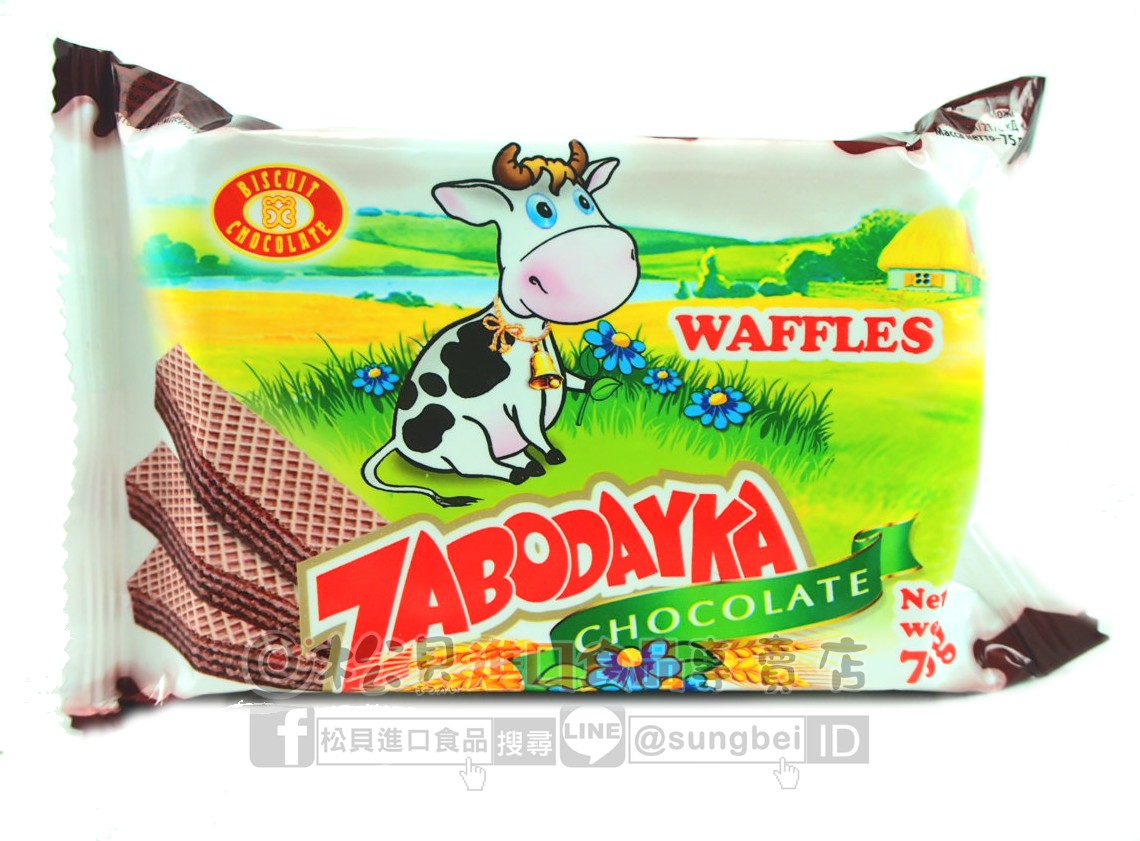 布達卡巧克力威化夾心餅75g【4823090301132】