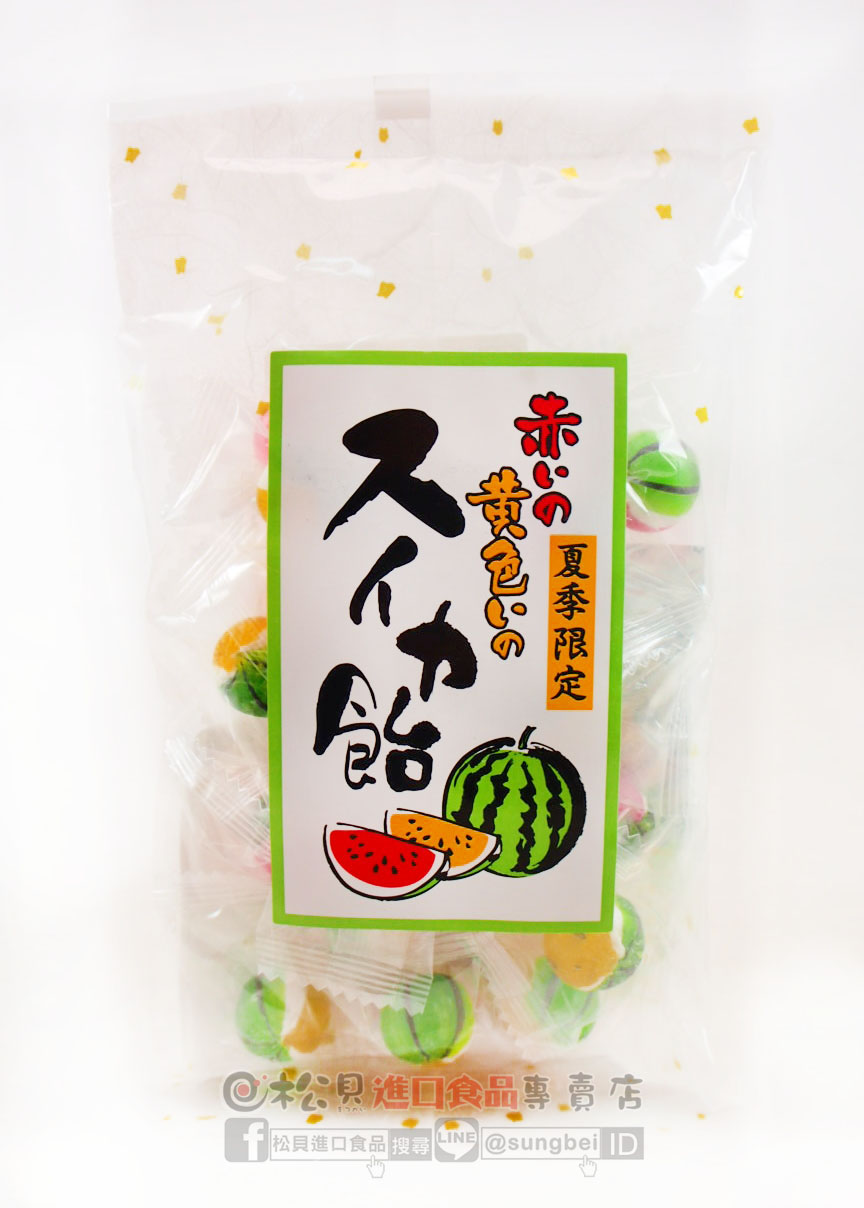 金西彩色西瓜風味糖90g【4970578811284】