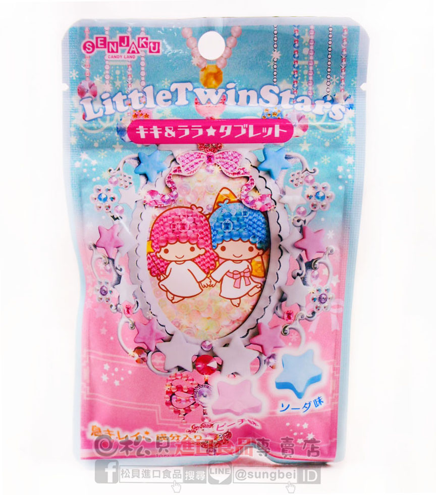 扇雀飴KIKI&LALA星型蘇打糖25g【4901650219964】