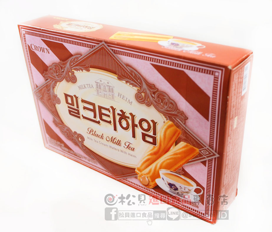 CROWN奶茶威化酥142g