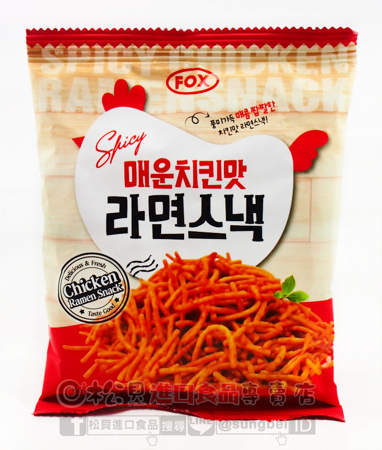 韓國FOX辣味炸雞點心麵50g【8809413880771】