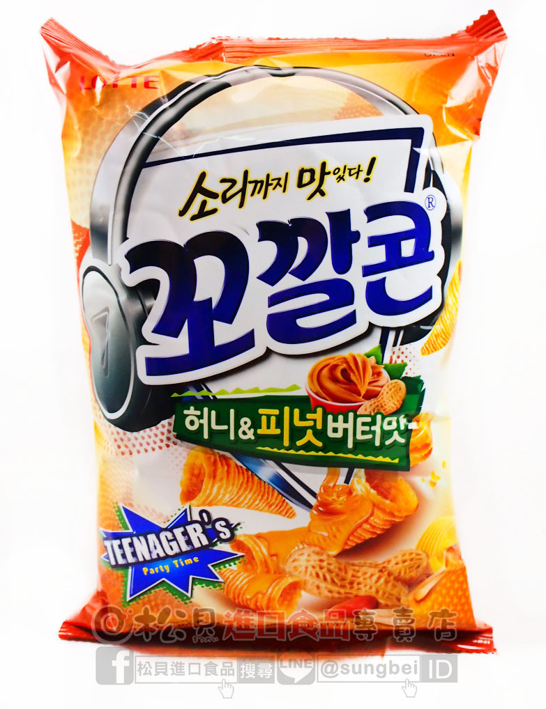 韓國LOTTE烘焙玉米脆角(蜂蜜)77g【8801062381937】