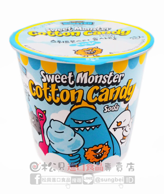 搗蛋怪獸棉花糖杯(汽水)12g【8809525460434】