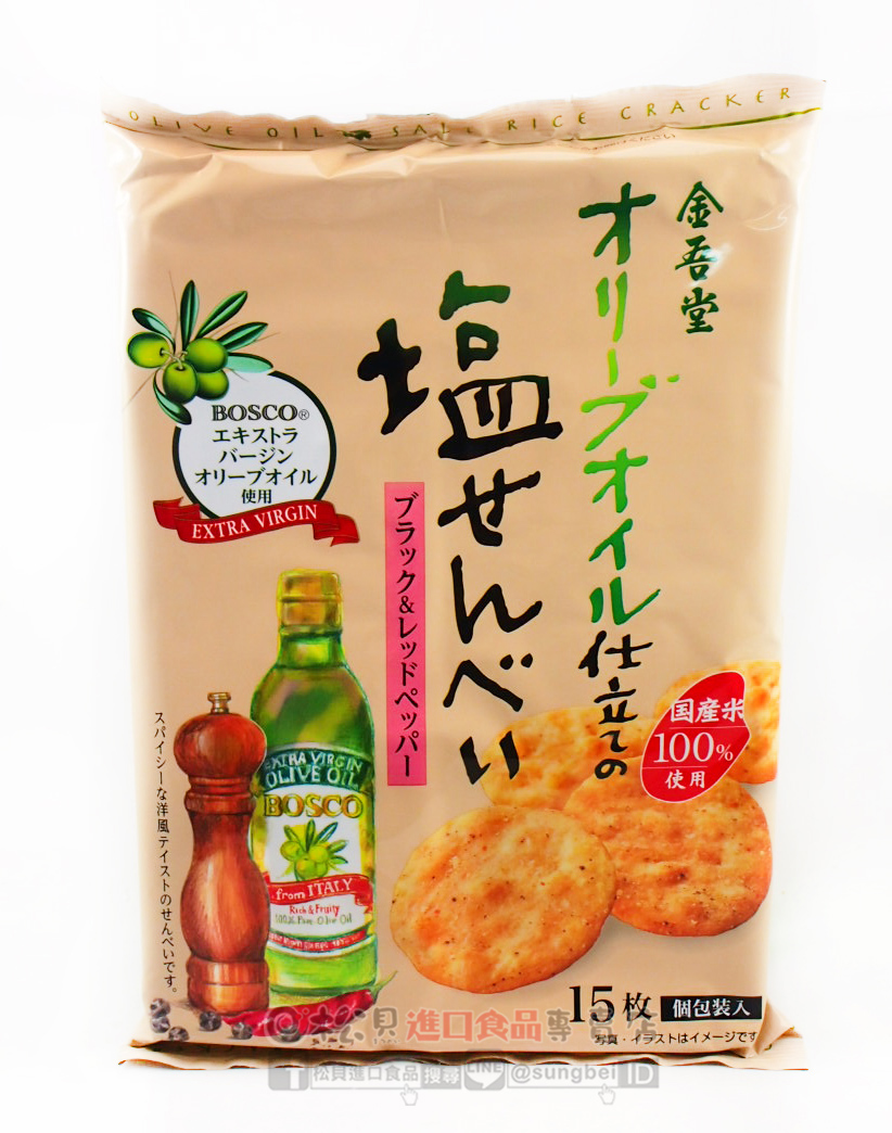 金吾堂香蒜辣味鹽仙貝90g【4901353052226】