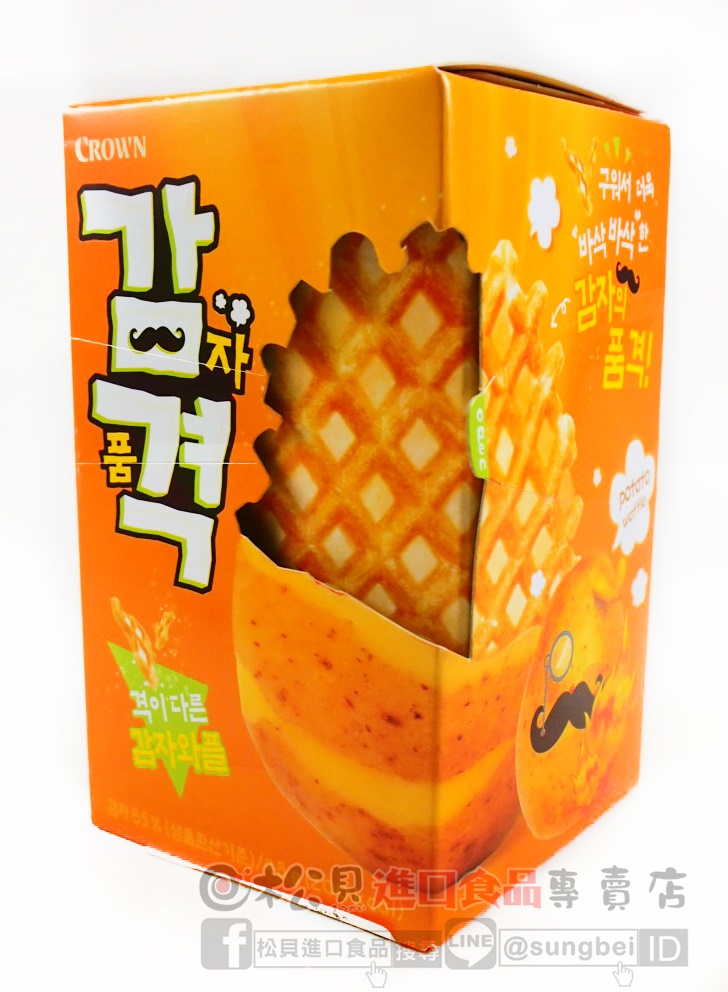 CROWN馬鈴薯鬆餅6入48g【8801111928014】