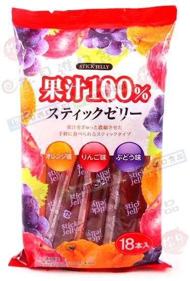 立夢果汁100%果凍條18本180g【4903316614243】
