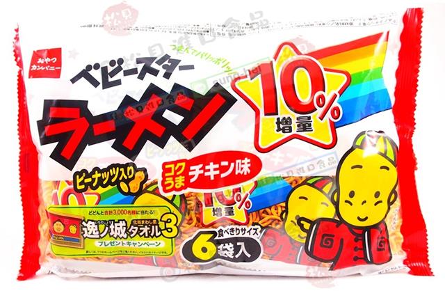 優雅食模範生花生點心麵6入180g【4902775039628】