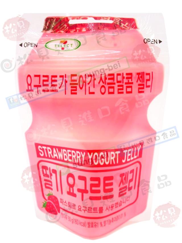 韓國7-11草莓養樂多軟糖50g【8801062336593】