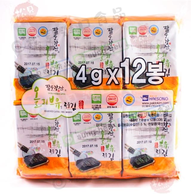 韓國金海苔12袋入48g【8809060472107】
