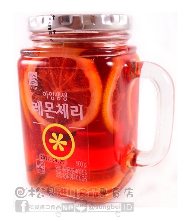 綠茶園水果茶(檸檬&櫻桃)500g【8801767633720】