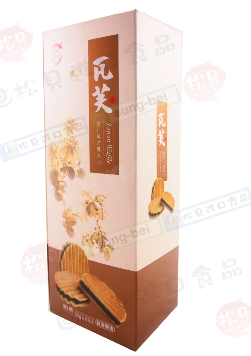 瓦芙薏仁黑芝麻夾心180g【4714398133207】