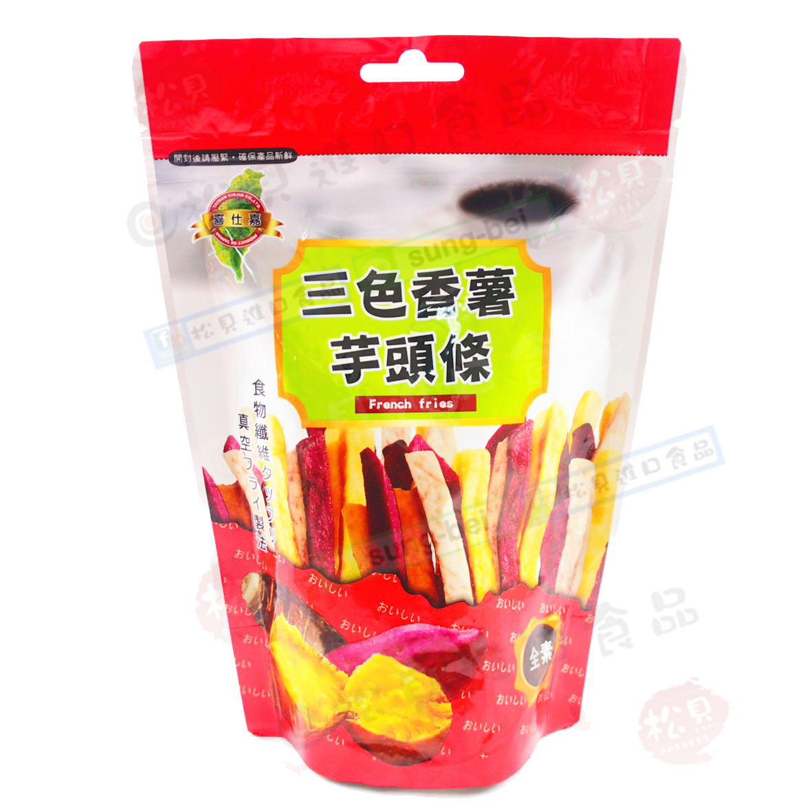 喜仕嘉三色香薯芋頭條120g【4712755792975】