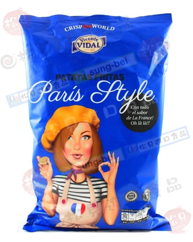 比達爾巴黎蘑菇奶油洋芋片120g【8410573100175】